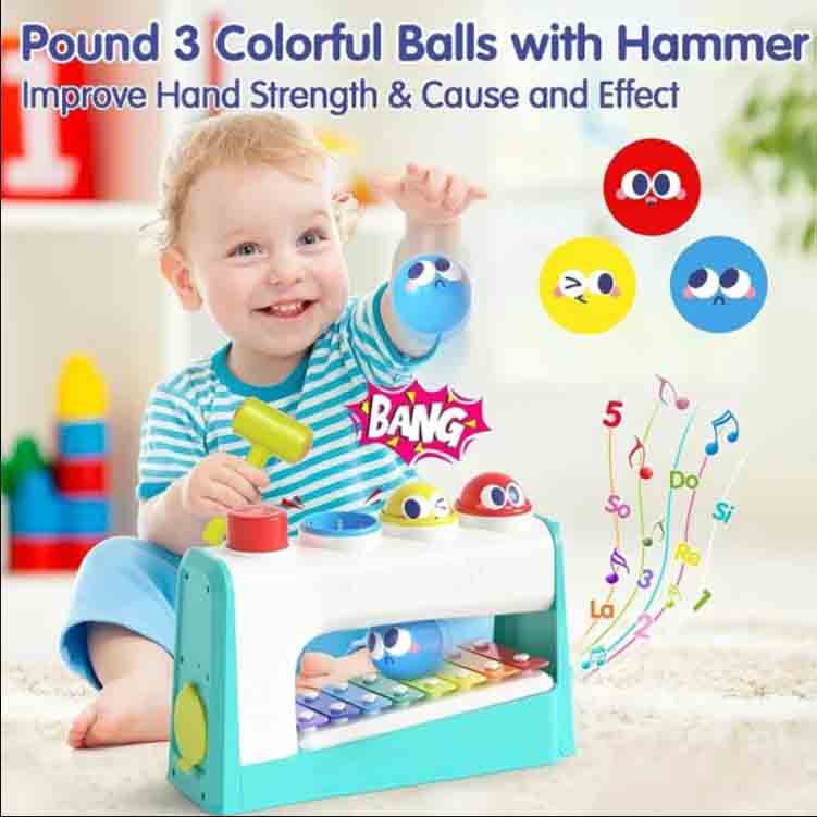 اسباب بازی آموزشی بلز و چکش هولا تویز مدل Hola HE792700