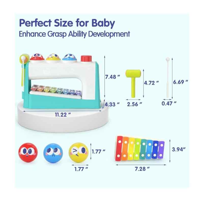 اسباب بازی آموزشی بلز و چکش هولا تویز مدل Hola HE792700