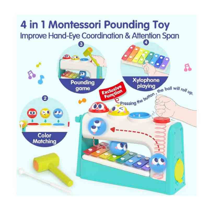 اسباب بازی آموزشی بلز و چکش هولا تویز مدل Hola HE792700