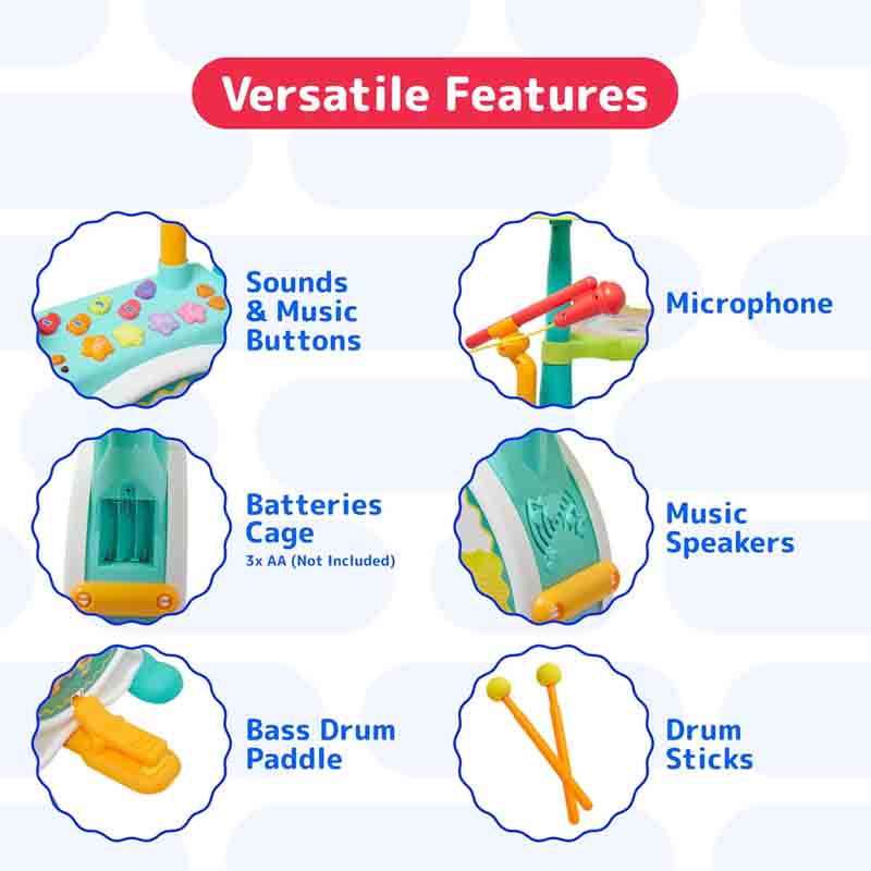 اسباب بازی ست جاز درام موزیکال آموزشی هولا تویز ( هولی تویز ) Hola 3130