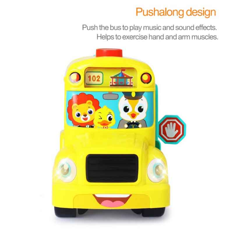 اسباب بازی اتوبوس مدرسه موزیکال آموزشی هولا تویز مدل Hola 3126