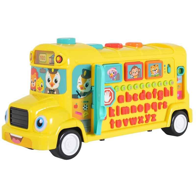 اسباب بازی اتوبوس مدرسه موزیکال آموزشی هولا تویز مدل Hola 3126
