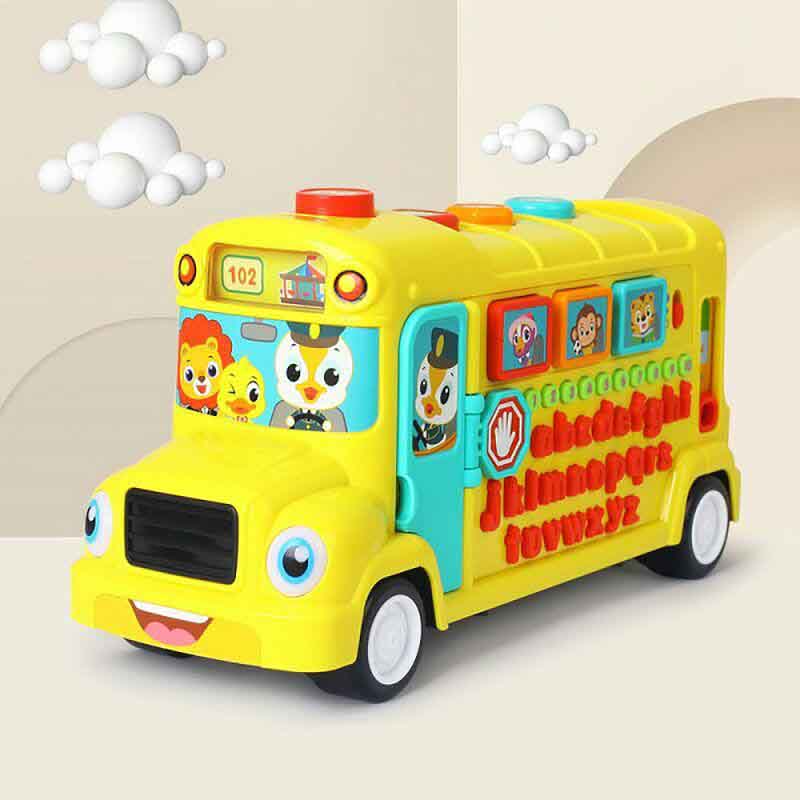 اسباب بازی اتوبوس مدرسه موزیکال آموزشی هولا تویز مدل Hola 3126