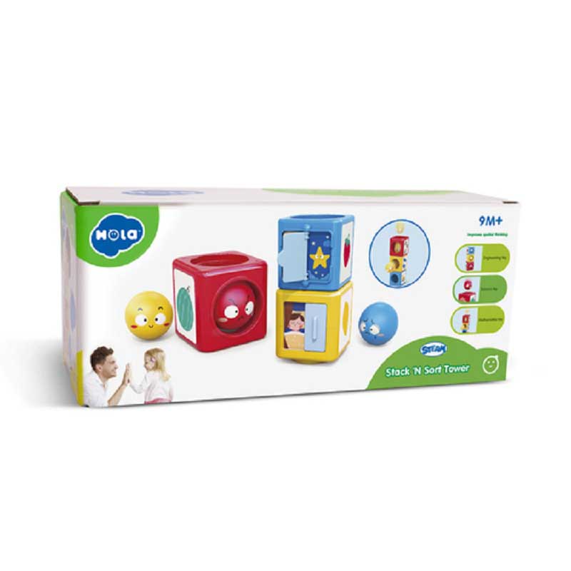 اسباب بازی برج مکعب هوش هولا تویز (هولی تویز) مدل Hola E7991