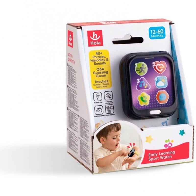 اسباب بازی ساعت طرح هوشمند موزیکال آموزشی هولا تویز مدل Hola 8967