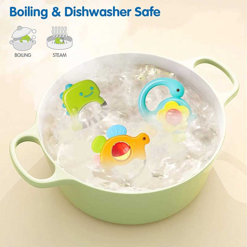 اسباب بازی ست جغجغه و دندانگیر دایناسور هولا تویز ( هولی تویز ) Hola 1109