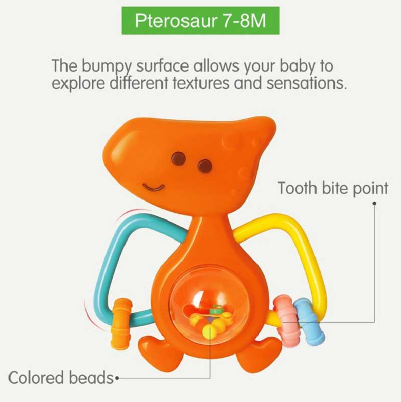 اسباب بازی ست جغجغه و دندانگیر دایناسور هولا تویز ( هولی تویز ) Hola 1109
