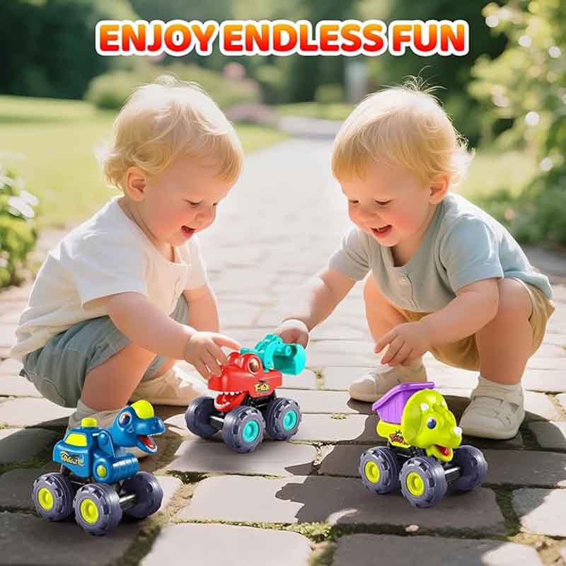 اسباب بازی ست 3 عددی ماشین های دایناسوری قدرتی هولا تویز (هولی تویز) Hola 7973