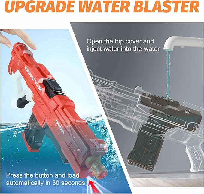 اسباب بازی تفنگ آب پاش شارژی مکشی مدل COMBAT WATER GUN 998