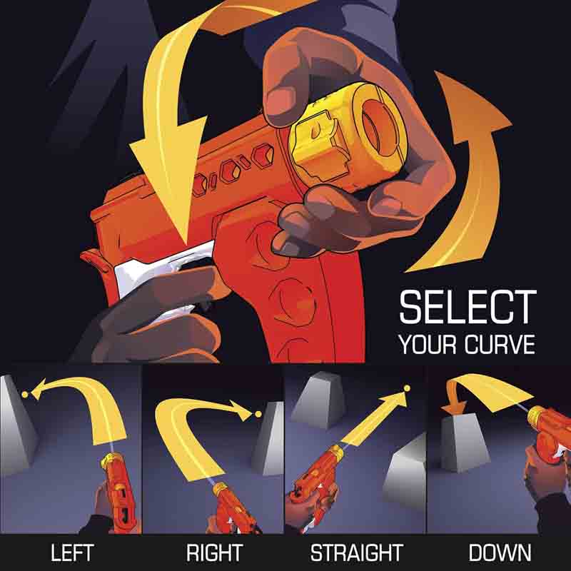 تفنگ اسباب بازی نرف تیر توپی رایول هلیکس NERF Rival Helix XXI-2000 F2693