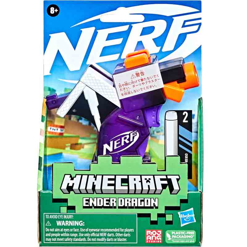 تفنگ اسباب بازی نرف تیر فومی اژدهای ماینکرافت Nerf Minecraft Ender Dragon F4423