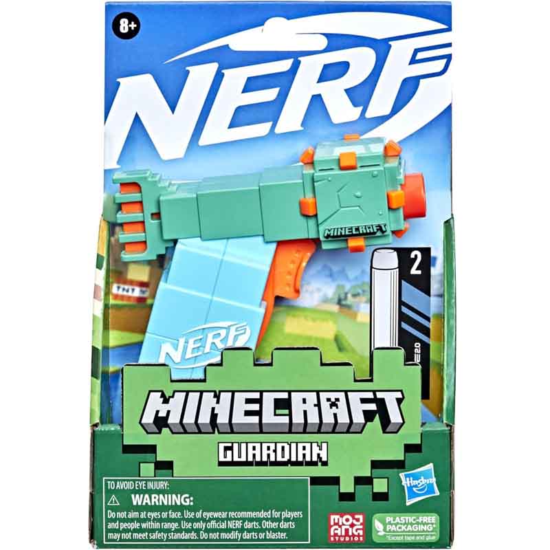 تفنگ اسباب بازی نرف تیر فومی ماب محافظ ماینکرافت Nerf Minecraft F4422