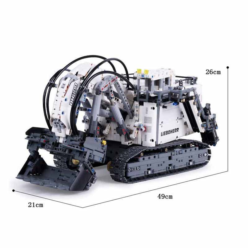 لگو ساختنی بیل مکانیکی معدن کنترلی Terex RH400 برند مولد کینگ مدل Mouldking 13130