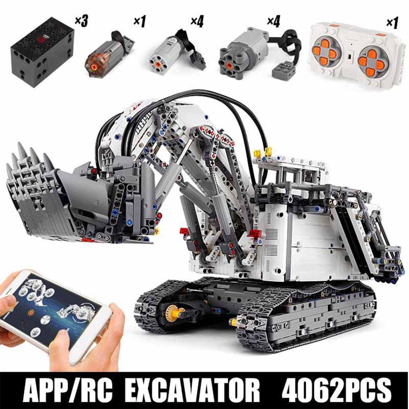 لگو ساختنی بیل مکانیکی معدن کنترلی Terex RH400 برند مولد کینگ مدل Mouldking 13130