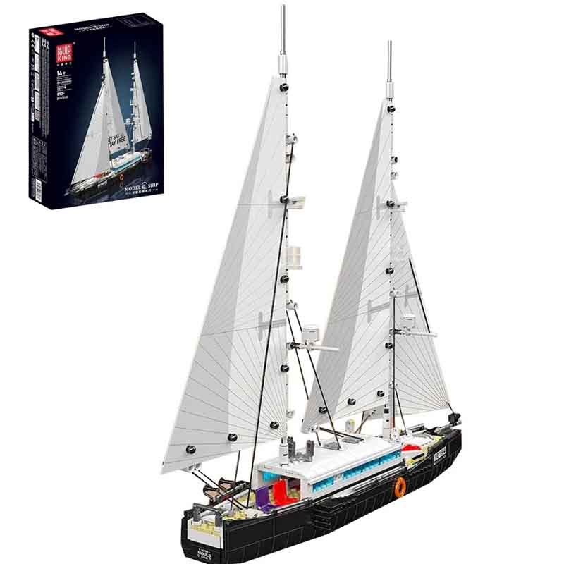 لگو ساختنی قایق تفریحی مدرن بادبان دار مولدکینگ Mould king 10194