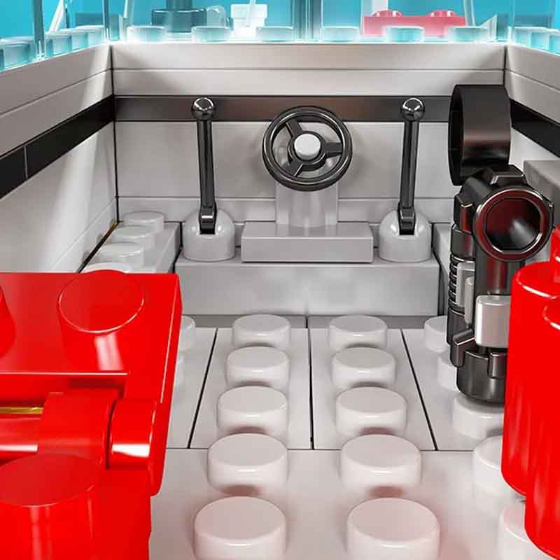 لگو ساختنی قایق تفریحی مدرن بادبان دار مولدکینگ Mould king 10194