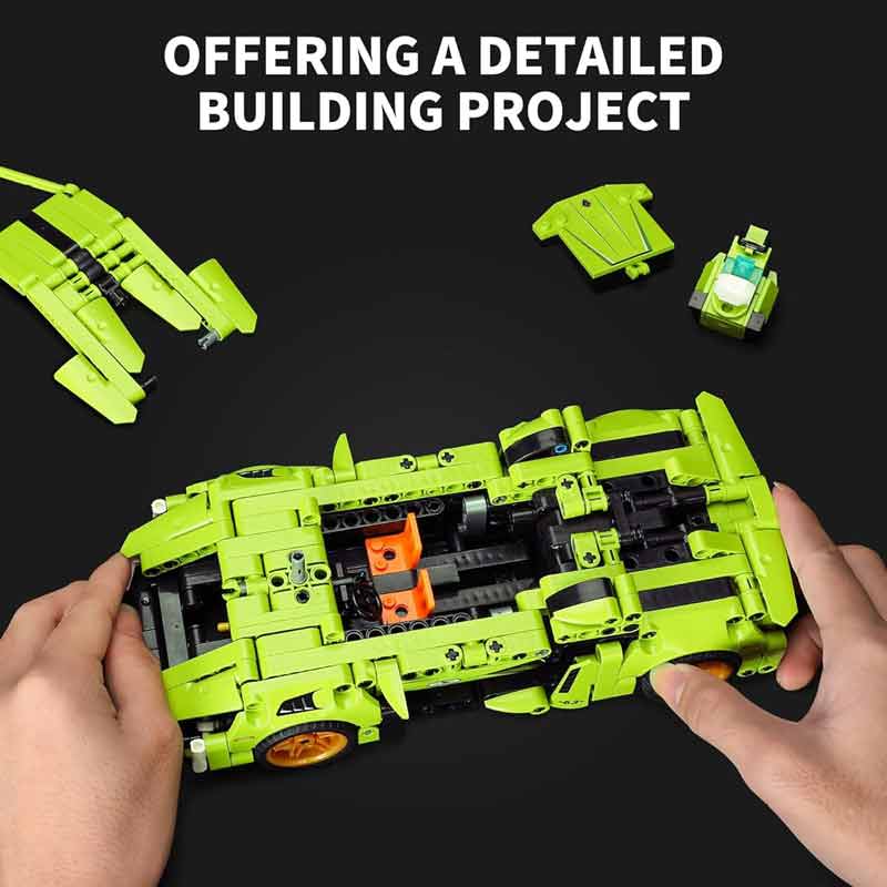 لگو ساختنی ماشین لامبورگینی عقب کش تبدیل شونده به ربات مدل Engine-Morph FC 9114