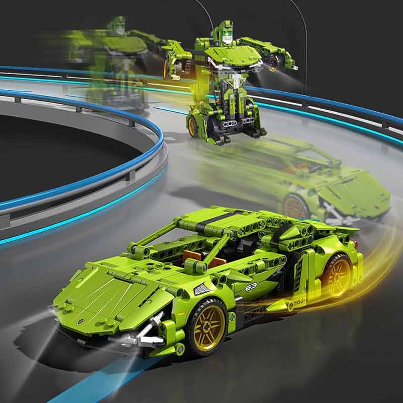 لگو ساختنی ماشین لامبورگینی عقب کش تبدیل شونده به ربات مدل Engine-Morph FC 9114